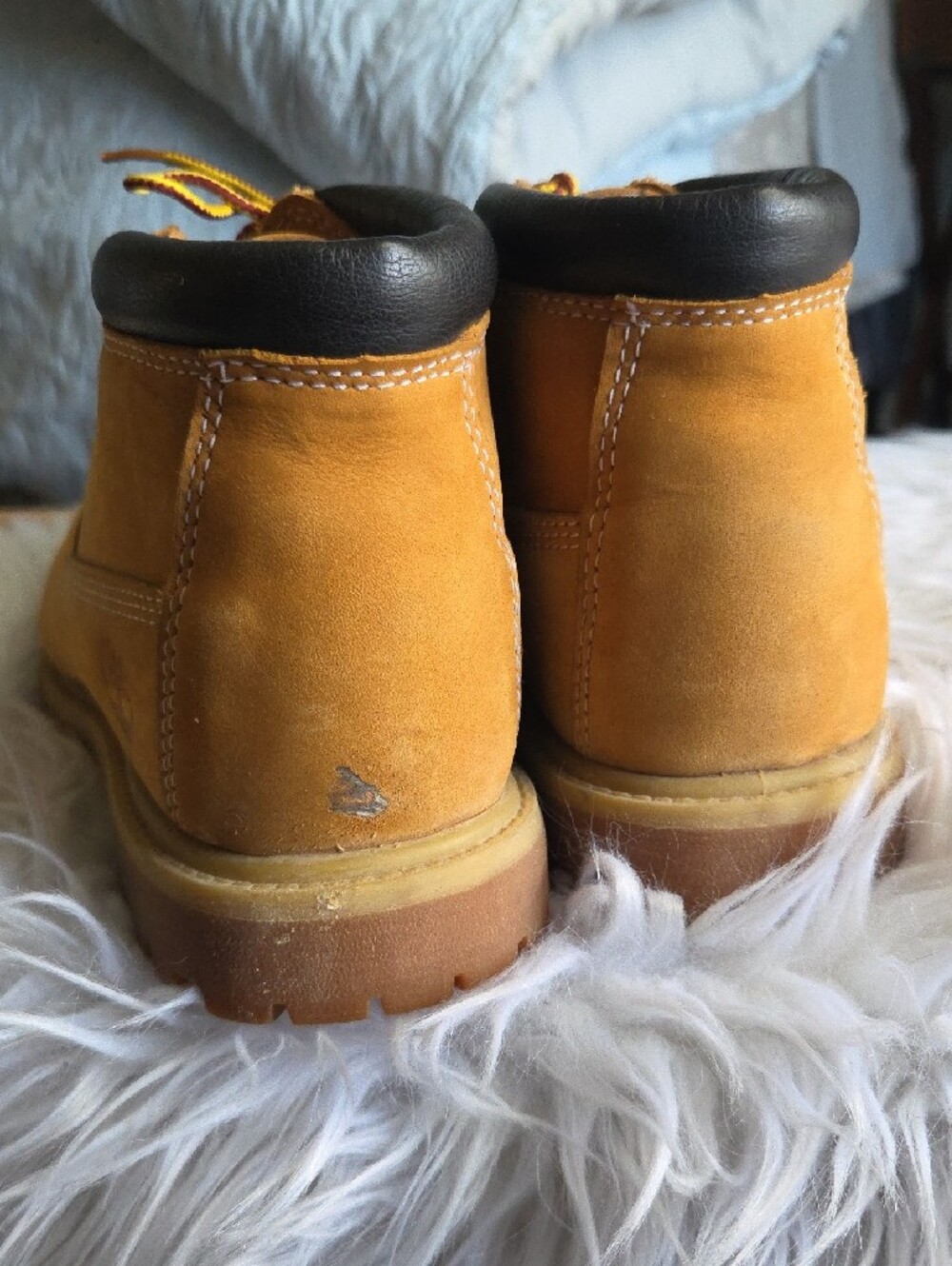 Timberland Wheat Nubuck Ankle Boots Sz 8.5 - Picture 4 of 10